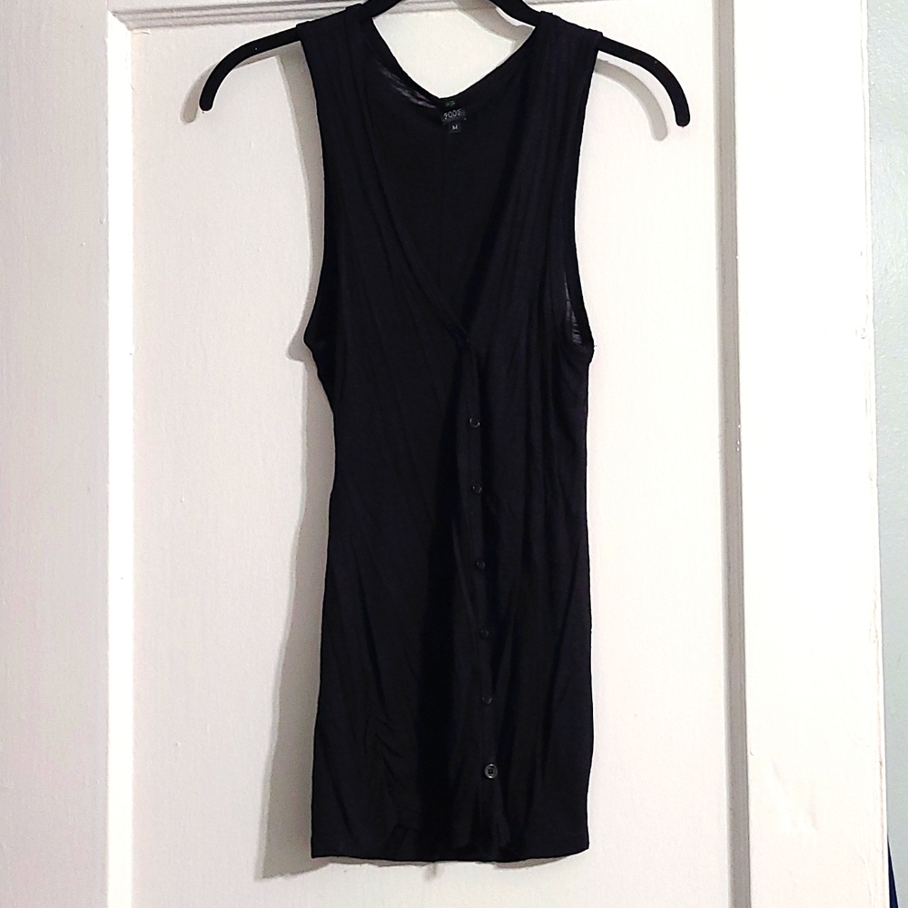 POOF! Sleeveless Cardigan